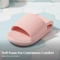 Foldable Travel House Shoes, Non-Slip Foam Soft Sole, Portable Hotel Bathroom Shoes for Men & Women