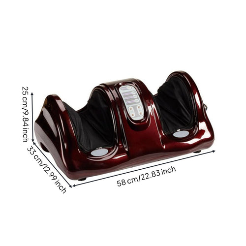 Electric Foot Massager, Heated, Remote, Leg & Sole, Home Use