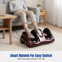Electric Foot Massager, Heated, Remote, Leg & Sole, Home Use