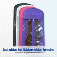 Wig Fabric Hanging Storage Bag, Moisture-Resistant Organizer, Portable for Travel and Home