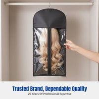 Wig Fabric Hanging Storage Bag, Moisture-Resistant Organizer, Portable for Travel and Home