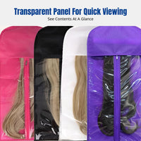 Wig Fabric Hanging Storage Bag, Moisture-Resistant Organizer, Portable for Travel and Home