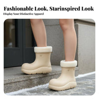 Women's Winter Boots, Waterproof Non-slip, Plush Lined Thick Sole Short Boots, Stylish 2025 Design