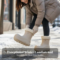 Women's Winter Boots, Waterproof Non-slip, Plush Lined Thick Sole Short Boots, Stylish 2025 Design