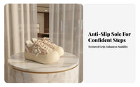 Retro Platform Bread Shoes, Cute Big Head, Women's Winter, Unique Design, Cozy Warm Lining