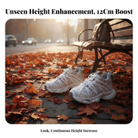 Women's Mesh Platform Sneakers, Height Boost, Thick Sole, Autumn Dad Shoe Style, Youthful Design