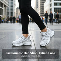 Women's Mesh Platform Sneakers, Height Boost, Thick Sole, Autumn Dad Shoe Style, Youthful Design