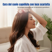 Waterproof Electric Scalp Massager, 8 Claws Kneading, Red Light Care