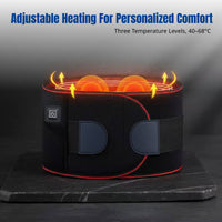 Graphene Therapy Waist Belt, Electric Heating, Adjustable Massage, Reusable