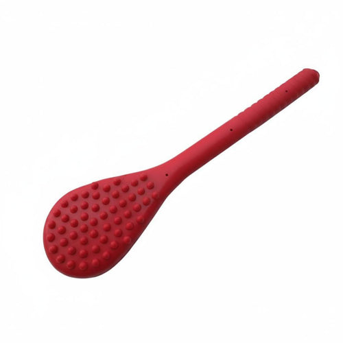 Weighted Silicone Patting Tool, Long Handle, Thickened Acupoint Spine Massager for Elderly Wellness, Random Color