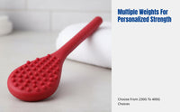 Weighted Silicone Patting Tool, Long Handle, Thickened Acupoint Spine Massager for Elderly Wellness, Random Color