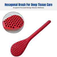 Weighted Silicone Patting Tool, Long Handle, Thickened Acupoint Spine Massager for Elderly Wellness, Random Color