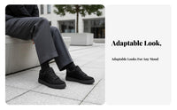 Casual Bread Shoes, Unisex Thick Sole Sneakers, Autumn Suede, Minimalist Lace-Up Design