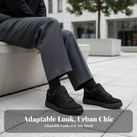 Casual Bread Shoes, Unisex Thick Sole Sneakers, Autumn Suede, Minimalist Lace-Up Design