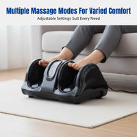 Automatic Electric Foot Massager, Home Use, Heated, Remote, For Legs & Soles