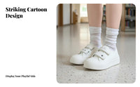 Cream Bread Shoes, Chunky Sole, Soft Bottom, Cute Big Head, Hook and Loop Closure, Women's Comfortable Shoes, 2025 New