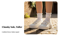Cream Bread Shoes, Chunky Sole, Soft Bottom, Cute Big Head, Hook and Loop Closure, Women's Comfortable Shoes, 2025 New