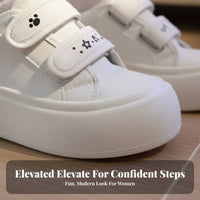 Cream Bread Shoes, Chunky Sole, Soft Bottom, Cute Big Head, Hook and Loop Closure, Women's Comfortable Shoes, 2025 New