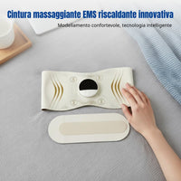 Smart Heating Massage Belt, EMS Microcurrent, Portable Abdominal