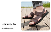 Men's Beach Sandals, Breathable Summer, Odor-Resistant, Lightweight Slip-On, Outdoor Driving Shoes