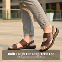 Men's Beach Sandals, Breathable Summer, Odor-Resistant, Lightweight Slip-On, Outdoor Driving Shoes
