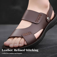 Men's Beach Sandals, Breathable Summer, Odor-Resistant, Lightweight Slip-On, Outdoor Driving Shoes