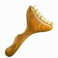 Gua Sha Board for Neck, Green Sandalwood Massage, Shoulder, Spine