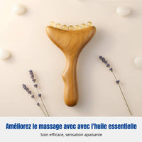 Gua Sha Board for Neck, Green Sandalwood Massage, Shoulder, Spine