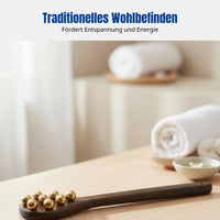 Brass Acupressure Massage Tool for Shoulder, Spine, Leg