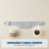 USB heated waist belt for travel