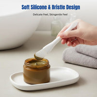 Dual-Use Silicone Face Mask Brush, Fish Tail Soft Head, Multi-Shape, Facial Mud Mask Tool