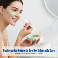Dual-Use Silicone Face Mask Brush, Fish Tail Soft Head, Multi-Shape, Facial Mud Mask Tool