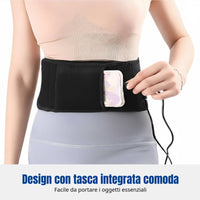 Cordless Heated Waist Support Belt, Adjustable, Sports, Warm