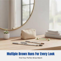 Eyebrow Definer, Shaped Tip, Natural Haze Finish, Water-Resistant, Smudge-Proof, Double-Ended, Hard Tip, Easy Brow Outlining