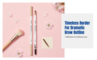 Eyebrow Definer, Shaped Tip, Natural Haze Finish, Water-Resistant, Smudge-Proof, Double-Ended, Hard Tip, Easy Brow Outlining