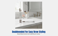 Eyebrow Definer, Shaped Tip, Natural Haze Finish, Water-Resistant, Smudge-Proof, Double-Ended, Hard Tip, Easy Brow Outlining
