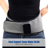 Steel Plate Support Massage Waist Belt, Heated, Smart Temperature