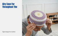 Flat Top Prayer Cap, Embroidered, Breathable, Unisex, Modern Ethnic Style
