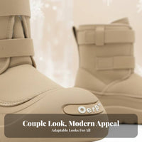 Plush Lined Winter Boots, Waterproof Thick Sole, Unisex, Trendy Winter Shoes