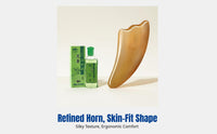Ox Horn Gua Sha Board, Full Body Massage Tool, Facial Slimming, Shoulder and Neck Relief, Spa and Home Use