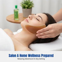 Ox Horn Gua Sha Board, Full Body Massage Tool, Facial Slimming, Shoulder and Neck Relief, Spa and Home Use
