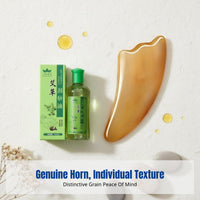 Ox Horn Gua Sha Board, Full Body Massage Tool, Facial Slimming, Shoulder and Neck Relief, Spa and Home Use