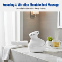 Scalp Massager, Electric Head, Wet & Dry, Vibration Kneading, LED Red Light, IPX7 Waterproof, Home Wellness