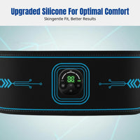 EMS Waist Slimming Belt, Adjustable Intensity, Portable Abdominal Trainer