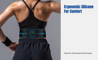 EMS Waist Slimming Belt, Adjustable Intensity, Portable Abdominal Trainer