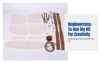 DIY Hand-Sewn Saddle Bag Kit, Stylish Multicolor Shoulder Bag, Textured PU Underarm Bag for Women, Urban Chic Crossbody