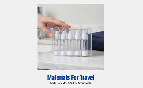 Travel Vacuum Dispenser Bottle, Press Spray, Cosmetic Lotion Spray, AS Material, Leak-Resistant, Multi-Scenario