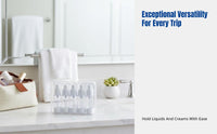 Travel Vacuum Dispenser Bottle, Press Spray, Cosmetic Lotion Spray, AS Material, Leak-Resistant, Multi-Scenario
