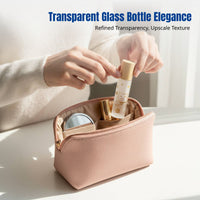 Glass Dispenser Bottle, Transparent Cat Design, Essential Oil Perfume Spray Dropper, Assorted Lids