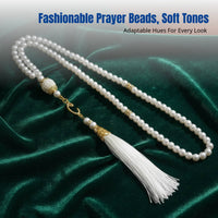 Glass Imitation Bead Tasbih, Tassel, Middle Eastern Muslim Prayer, Random Color